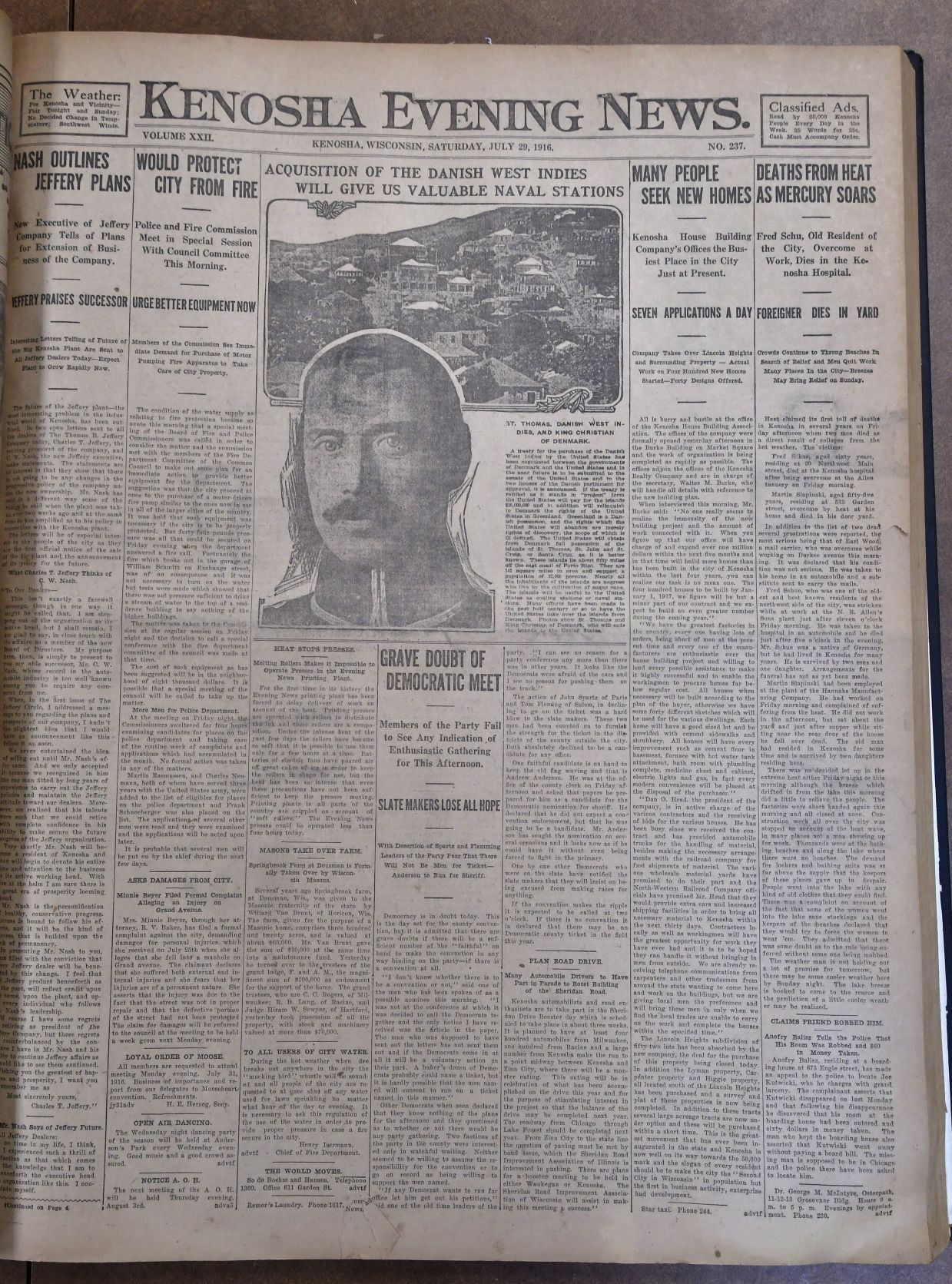 HISTORIC FRONT PAGE